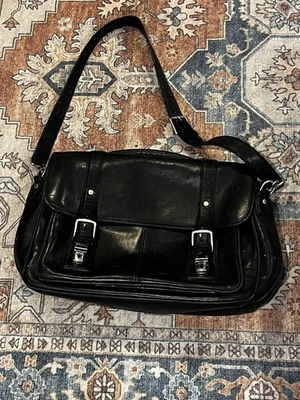 Vintage Coach Thompson Executive 16" Black Leather Briefcase Laptop Bag 6445 - Image 1 of 4