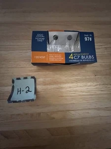 Light Keeper Pro Transparent Clear C7 Replacement Bulbs 120V 5W 60Hz AC 4-Count - Picture 1 of 2