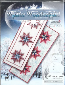 Quilt Pattern-Winter Wonderland Table Runners-Timeless Treasures-17" by 49" - Picture 1 of 1