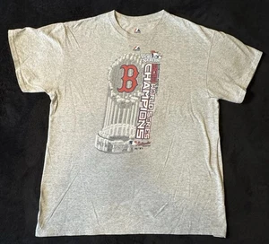 T-shirt Boston Red Sox MLB taglia uomo L campioni del mondo 2013 - Foto 1 di 6