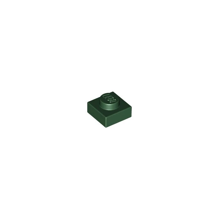 Lego - Dark Green 1x1 - Plate - Image 1 of 1