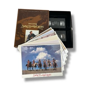 Dances With Wolves VHS Box Set Collectors Edition 1990 + Six 8x10 Glossy Photos - Picture 1 of 14