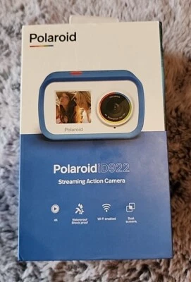 Genuine Waterproof Polaroid iD922 Streaming Cam. 4K Action Camera - Blue - Image 1 of 4