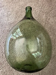 🇺🇸Demijohn 56 Wine Carboy enorme botella de vidrio verde 25,5" de alto 17,5" de ancho🇺🇸 - Imagen 1 de 20