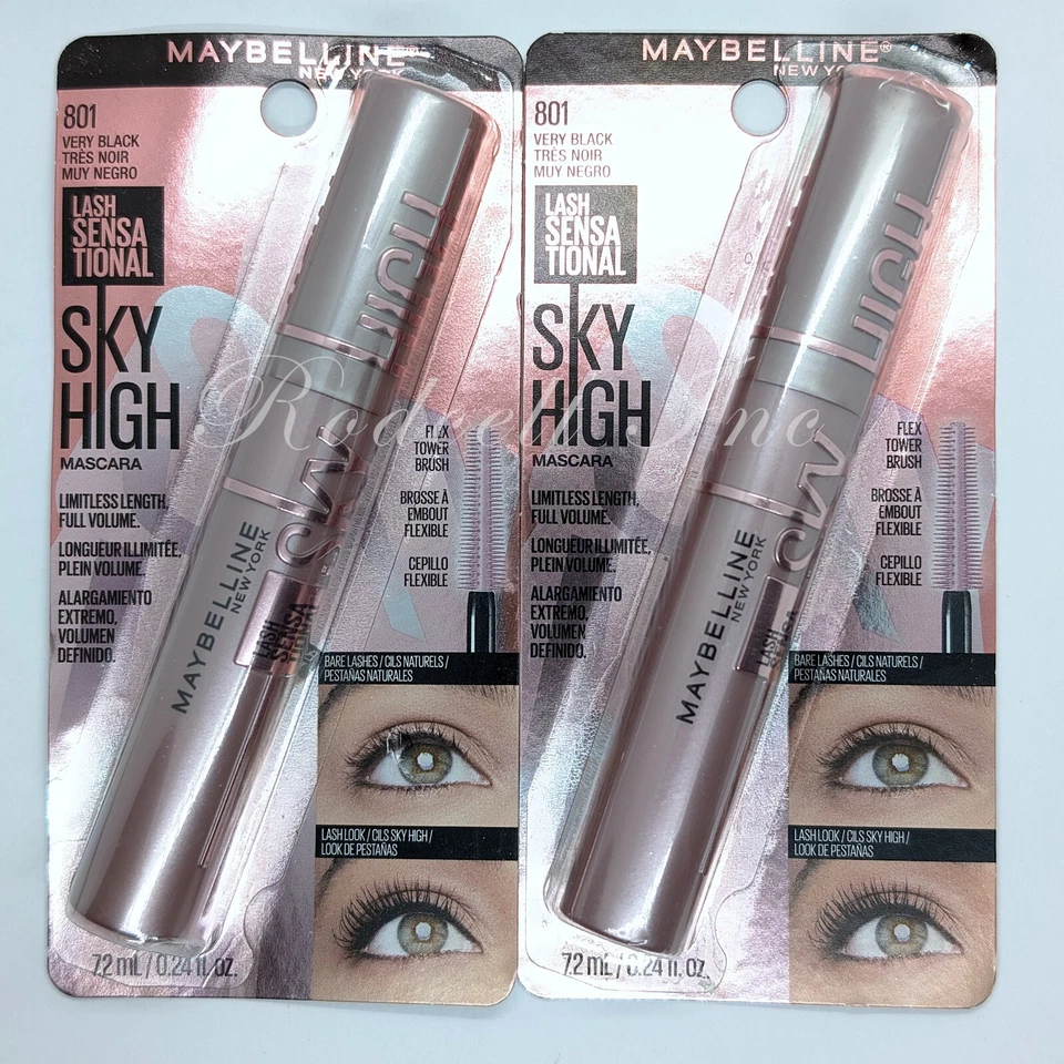 Maybelline New York Sky High Lash Mascara - 801 Very Black (0.2 oz)