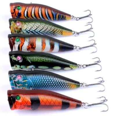 Popper Angelköder Sets Crankbait Hart Künstlich Swimbait Wobblers Karpfen - Bild 1 von 4