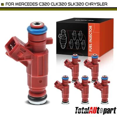 6x Fuel Injector for Mercedes-Benz W203 C208 C209 W163 R170 C240 C320 2001-2005 - Image 1 of 4