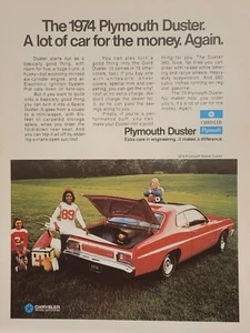 1974 Plymouth Staubsauger Autodruck Anzeige - Bild 1 von 1