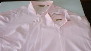 Set of 2 Roundtree & York Gold Label Polo Shirt Men’s 4XT Short Sleeve Pink - Picture 1 of 8