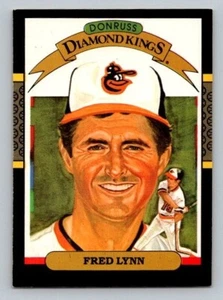 1987 Donruss - Diamond Kings #9 Fred Lynn - Picture 1 of 2