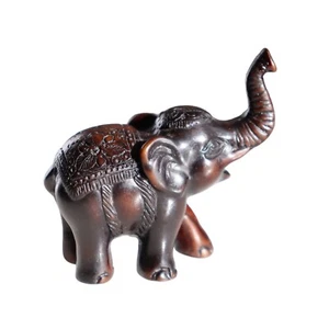 Statuina elefante in miniatura sfilata festiva costume tronco fino a 2,5" - Foto 1 di 6