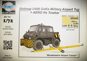 1:72 Planet Modello MV 110 Bundeswehr Unimog U406 Doka Flughafen-Schlepper ( - Foto 1 di 3