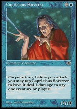 Magic the Gathering MTG Capricious Sorcerer (43) Portal   NM