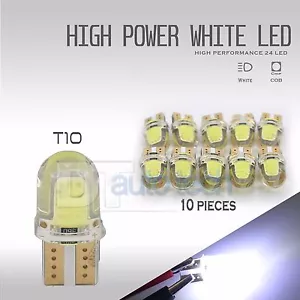 10X High Power 6000K Xenon White T10 921 Interior/License Plate SMD Light Bulbs - Picture 1 of 1