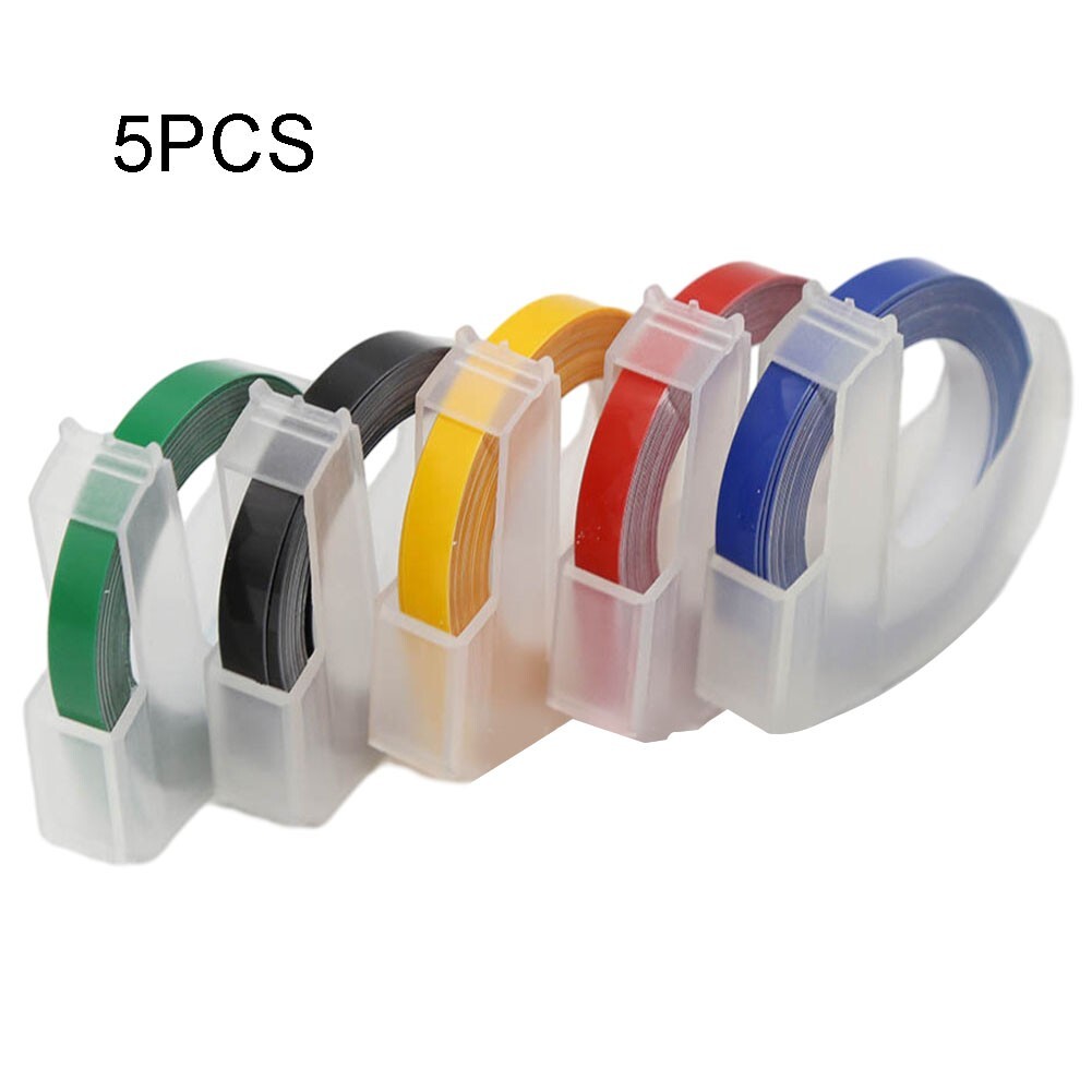 5 Nastro Etichette 12mm X 7m Nero Su Bianco - Compatibile Con Dymo D1, LabelManager 160, 210D, 420P - Foto 9