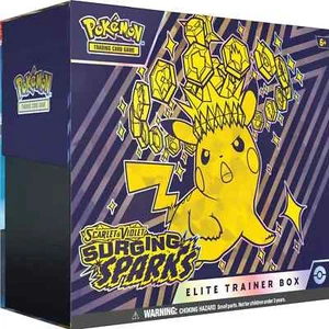 Pokemon TCG: Scarlet & Violet - Surging Sparks Elite Trainer Box - 9 Packs NEW - Picture 1 of 10