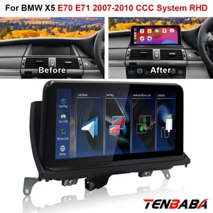Reproductor de radio estéreo Wifi con pantalla táctil de 10,25"" para BMW X5 E70 E71 2007-10 CCC RHD - Imagen 1 de 13