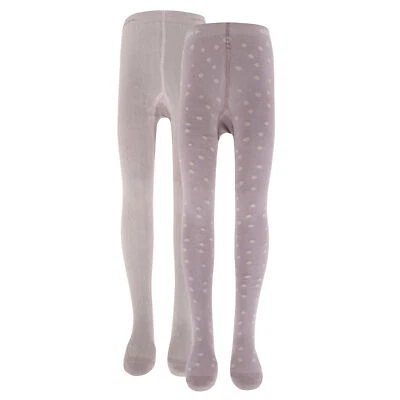 Ewers Mädchen Strumpfhose 2er Pack Punkte/Struktur dusty mauve - Bild 1 von 3