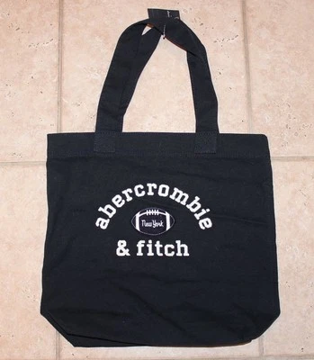 NUEVO CON ETIQUETAS Abercrombie Niñas Azul Marino Fútbol Nueva York Bolso de Mano Libro Escuela Bolso Deportivo Foto 1 de 2