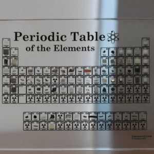 Genuine, Authentic Heritage Periodic Table Display by Engineered Labs, USA Made - Picture 1 of 3