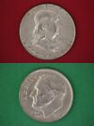  Junk Silver Coins Ben Franklin Roosevelt Dimes 2 Standard Ounces Coin Weight