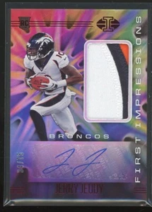 2020 Panini Illusions Football Rookie Patch Auto Red #113 Jerry Jeudy #34/75 - Picture 1 of 2