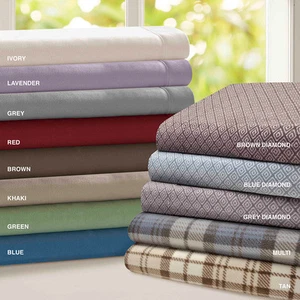 ULTRA SOFT PLUSH COZY LUXURY WARM FLEECE FLANNEL ALT SHEET SET FIT FLAT & CASES  - Picture 1 of 5