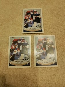 1990 Fleer Troy Aikman 3 Card Lot #384
