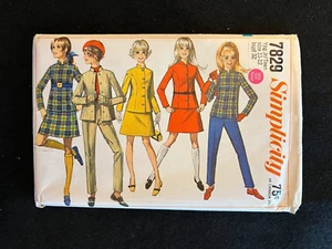 Simplicity Pattern 7829 Young Junior Teen Skirt Jacket Pants Size 11-12 Bust 32 - Picture 1 of 2