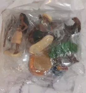 Moana Collectible Figures Cake Toppers Lot Of 6 New - Picture 1 of 10