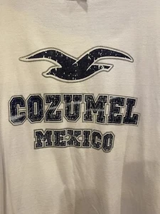 vintage cozumel mexico t shirt XL white W3 - Picture 1 of 5