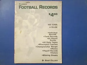 1984 Florida Football Records High School & college - Picture 1 of 1