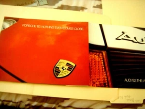1982 PORSCHE 911, 944 &  928 +AUDI   SALES BROCHURE-ALL COLOR - FOLD OUT   ` - Picture 1 of 6