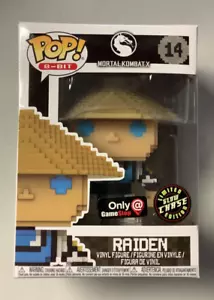 Funko Pop! 8-Bit Mortal Kombat X Raiden #14 GLOW CHASE mit Protektor - Bild 1 von 7