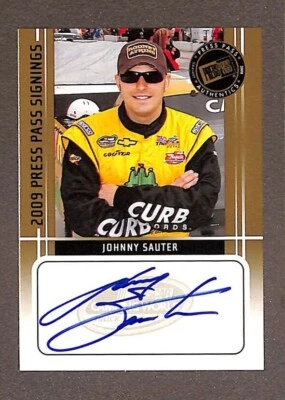 2009 Press Pass VIP # PPS-JS Johnny Sauter Auto Press Pass Signings - Image 1 of 3