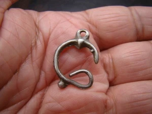 Chinese Liao Dynasty (916-1125) Rare silver earring  (combine ship) u3407 - Picture 1 of 24