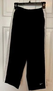 Nike Wind Pants Track Pants Black w/ White Stripe XS 0-2 - Picture 1 of 4