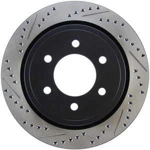 StopTech 127.65135R Rear Right Drilled Slotted Disc Brake Rotor for 12-20 F-150 - Picture 1 of 9