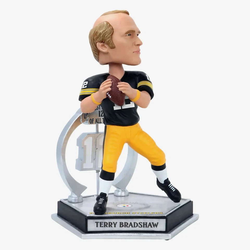 Terry Bradshaw Pittsburgh Steelers Legendary Number 12 Bobblehead NFL Football - Image 1 of 1