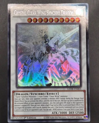 ☆ 	✣	☆ £266p PSA 9 Crystal Clear Wing Synchro LED8-EN005 Ghost Rare MINT ☆ 	 ✣	☆ - Image 1 of 3