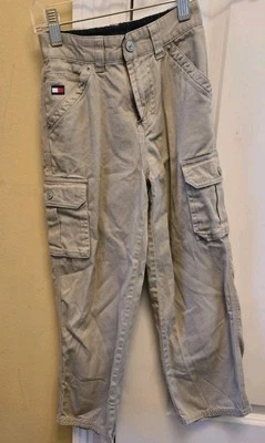 Pantalones informales Tommy Hilfiger vintage años 90 caqui cargo para niño  Foto 1 de 4