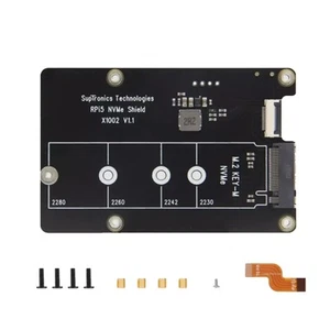 X1002 pour  5 PCIe Vers M.2 NVMe SSD Carte D'Extension pour 2280 2260 2242 8906 - Afbeelding 1 van 8