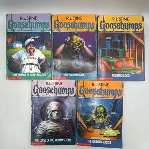 Goosebumps By R. L. Stine Children’s Books Lot Of 5 Haunted Mask Mummy Camp - Bild 1 von 6