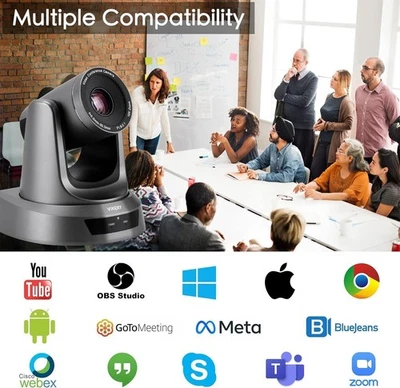 Vikery Zoom HD Camera 10X Optical Zoom PTZ  | 90 Degree Diagonal Field | VH10U - Image 1 of 4