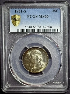 1951-S Washington Quarter - PCGS MS66 - Image 1 of 4