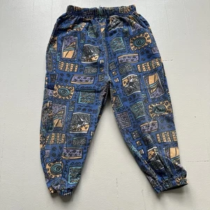 Vintage 90s Surf Abstract Printed Pants 4T Vibrant Colors Jogger - Picture 1 of 8