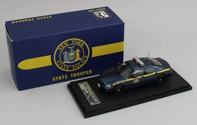 1:64 *ROLLIN DIECAST* Blue NEW YORK STATE TROPPER Dodge Charger Police Car NIB - Image 1 of 3