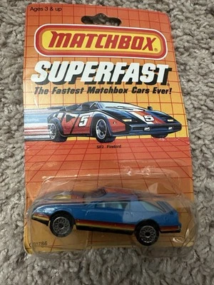 Matchbox 1985 Superfast Pontiac Firebird SF2 Blue Vintage 1:64 Car - Image 1 of 4
