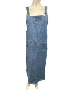 SAG HARBOR SPORT Overall Carpenter Maxikleid Blau Denim Damen - Bild 1 von 4