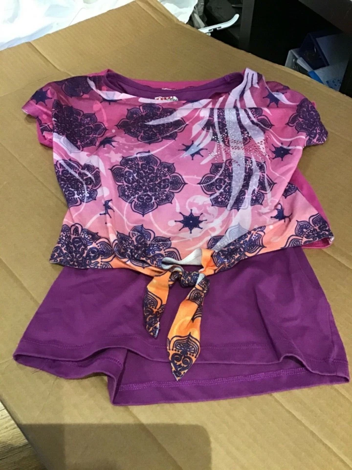 Conjunto BONGO Niñas Talla S/C Morado y Rosa en Muy Buen Estado  Foto 1 de 4